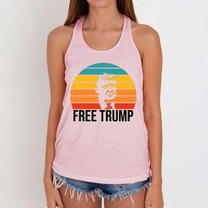 Free Donald Trump From Prison Women's Knotted Racerback Tank