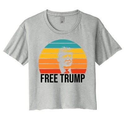 Free Donald Trump From Prison Women's Crop Top Tee