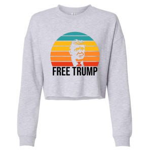 Free Donald Trump From Prison Cropped Pullover Crew