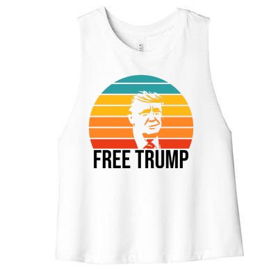 Free Donald Trump From Prison Women's Racerback Cropped Tank