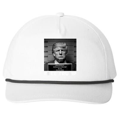 Free Donald Trump Mugshot Snapback Five-Panel Rope Hat