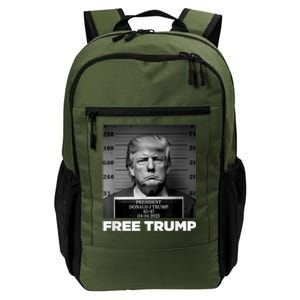 Free Donald Trump Mugshot Daily Commute Backpack