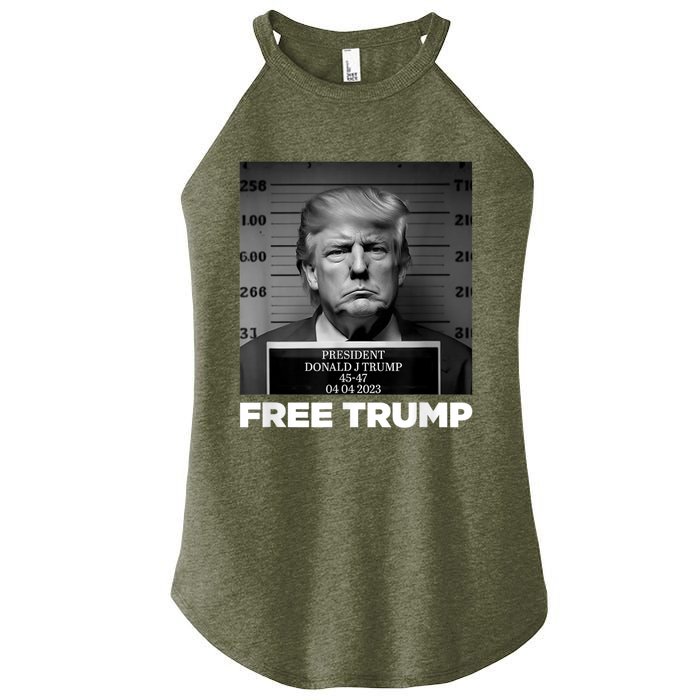 Free Donald Trump Mugshot Women's Perfect Tri Rocker Tank