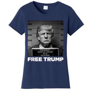 Free Donald Trump Mugshot Women's T-Shirt