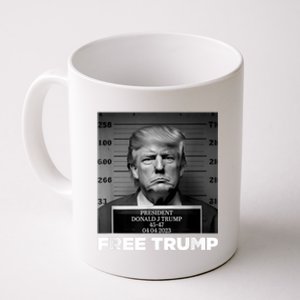 Free Donald Trump Mugshot Coffee Mug