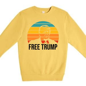 Free Donald Trump Premium Crewneck Sweatshirt