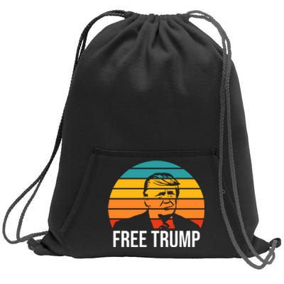 Free Donald Trump Sweatshirt Cinch Pack Bag