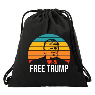 Free Donald Trump Drawstring Bag