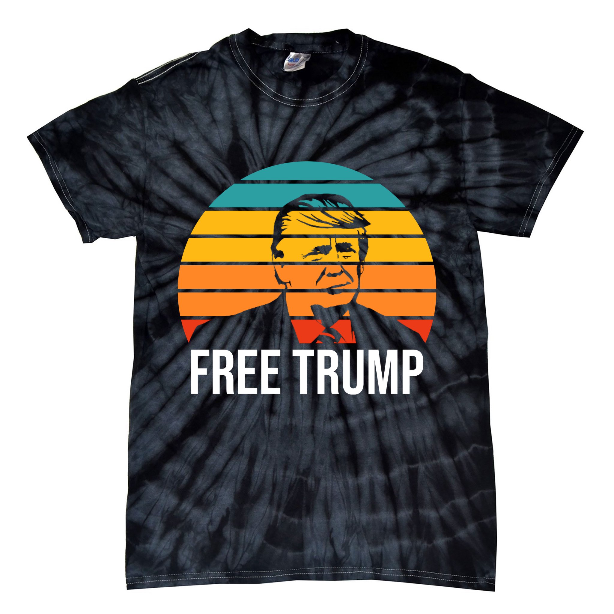 Free Donald Trump Tie-Dye T-Shirt