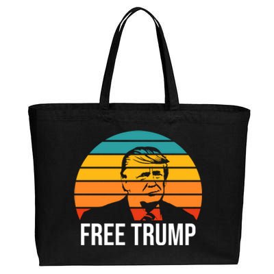 Free Donald Trump Cotton Canvas Jumbo Tote