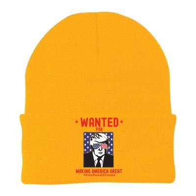 Free Donald Trump MAGA Conservative Republican Knit Cap Winter Beanie