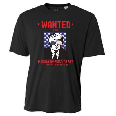 Free Donald Trump MAGA Conservative Republican Cooling Performance Crew T-Shirt