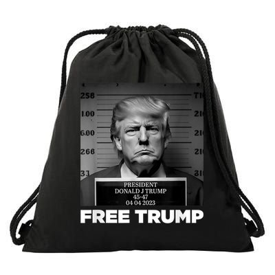 Free Donald Trump Drawstring Bag