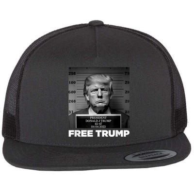 Free Donald Trump Flat Bill Trucker Hat