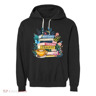 Fantasy Drama Tragedy Books Subtle  Garment-Dyed Fleece Hoodie
