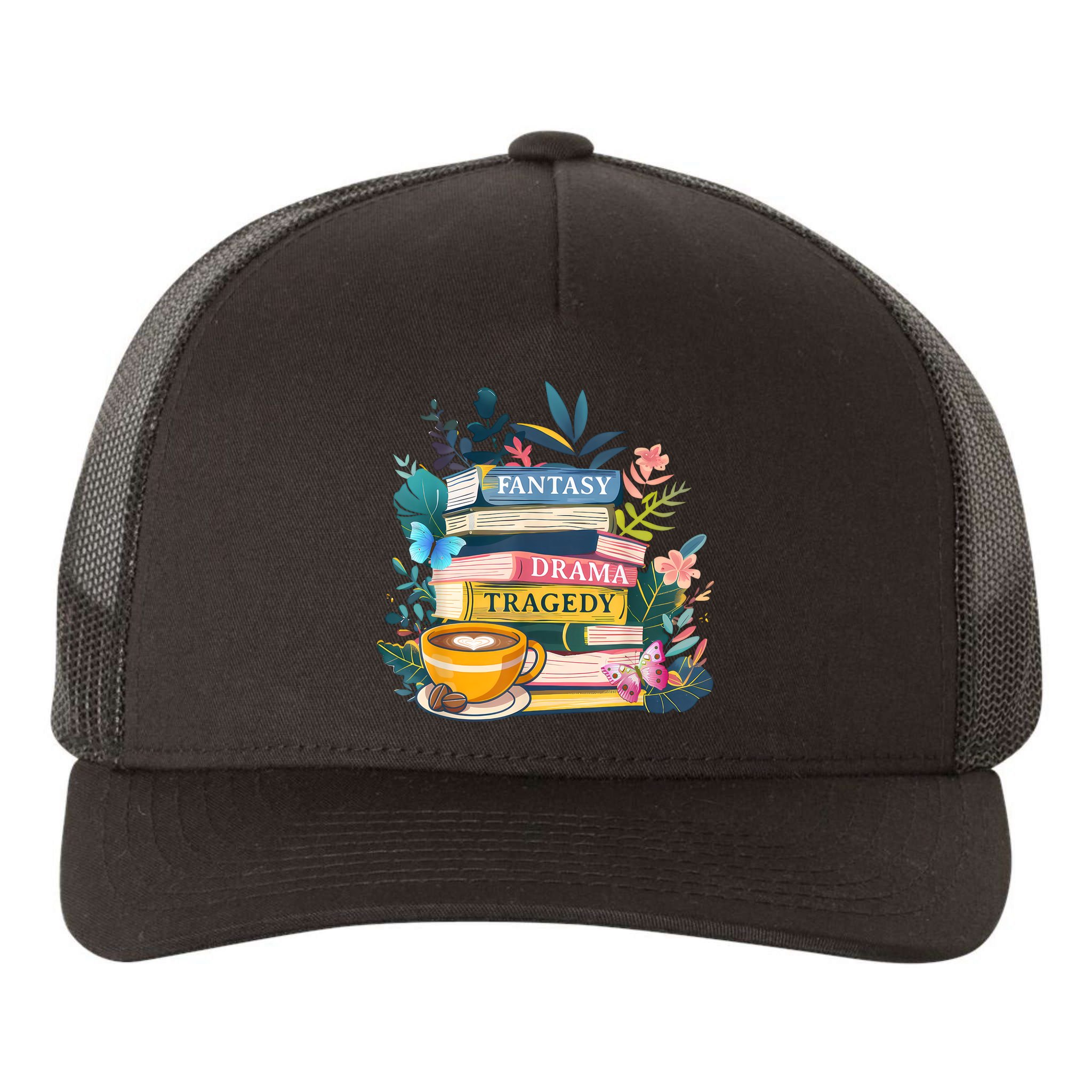 Fantasy Drama Tragedy Books Subtle  Yupoong Adult 5-Panel Trucker Hat