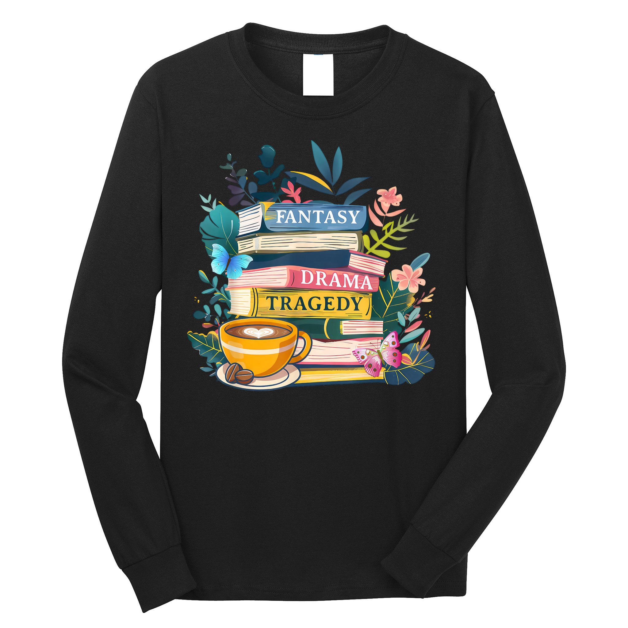 Fantasy Drama Tragedy Books Subtle  Long Sleeve Shirt
