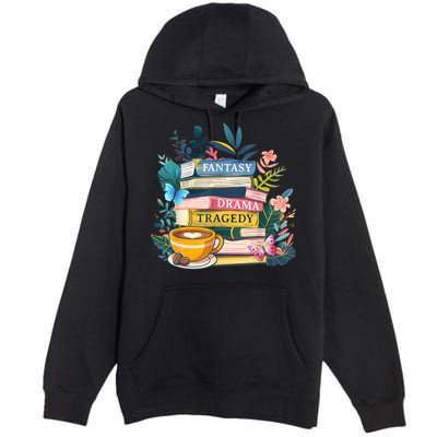 Fantasy Drama Tragedy Books Subtle  Premium Pullover Hoodie
