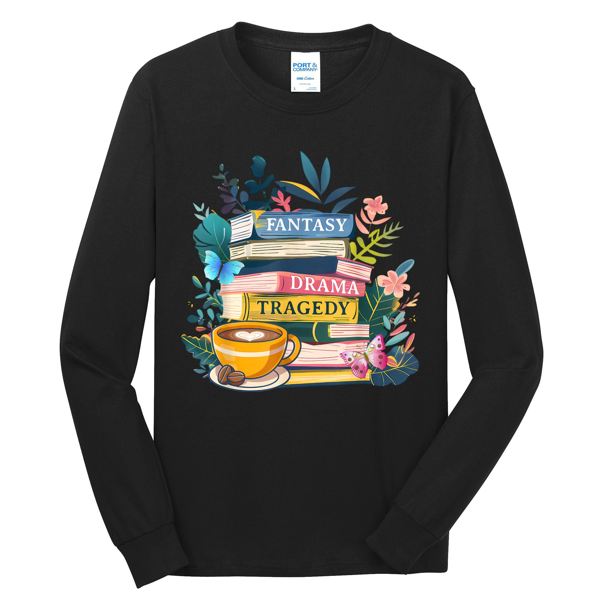 Fantasy Drama Tragedy Books Subtle  Tall Long Sleeve T-Shirt