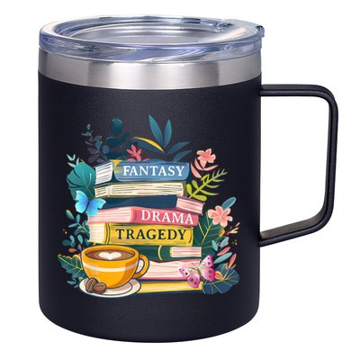 Fantasy Drama Tragedy Books Subtle  12oz Stainless Steel Coffee Mug