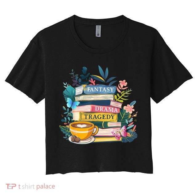 Fantasy Drama Tragedy Books Subtle  Crop Top
