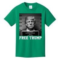 Free Donald Trump Mug Shot Kids T-Shirt