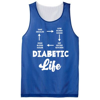 Funny Diabetic Type 1 Diabetes T1d Diabetes Awareness Gift Mesh Reversible Basketball Jersey Tank