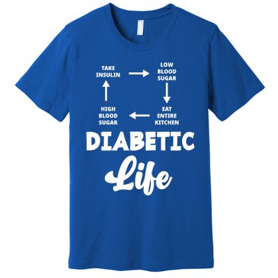 Funny Diabetic Type 1 Diabetes T1d Diabetes Awareness Gift Premium T-Shirt