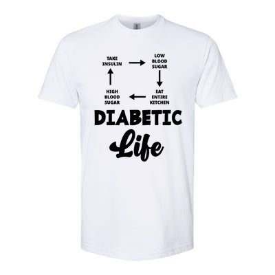 Funny Diabetic Type 1 Diabetes T1d Diabetes Awareness Gift Softstyle CVC T-Shirt