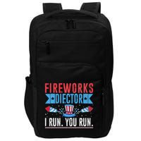 Firework Director Technician I Run You Run 4th Of July Impact Tech Backpack
