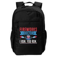 Firework Director Technician I Run You Run 4th Of July Backpack