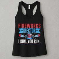 Firework Director Technician I Run You Run 4th Of July Womens Tank Top