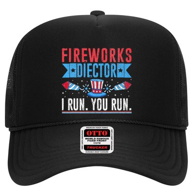 Firework Director Technician I Run You Run 4th Of July Trucker Hat