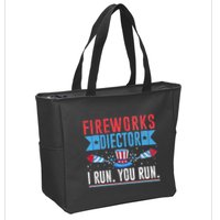 Firework Director Technician I Run You Run 4th Of July Zip Tote Bag