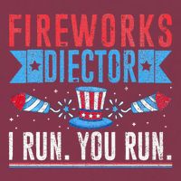 Firework Director Technician I Run You Run 4th Of July 16oz Travel Tumbler