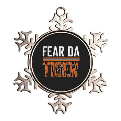 Fear Da Tiger Who Dey Cincinnati Cincy Fan Metallic Star Ornament