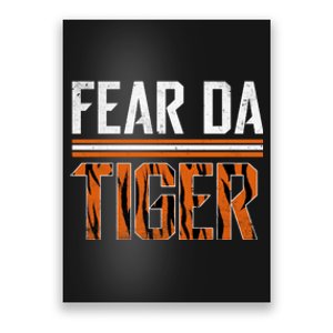 Fear Da Tiger Who Dey Cincinnati Cincy Fan Poster