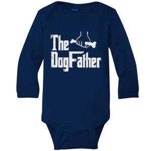 Fathers Day The Dog Father Funny Movie Pun Fur Papa Daddy Baby Long Sleeve Bodysuit