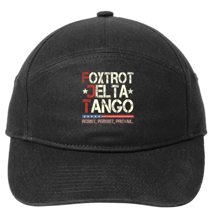 Foxtrots Delta Tangos Funny Foxtrots Delta Tangos 7-Panel Snapback Hat