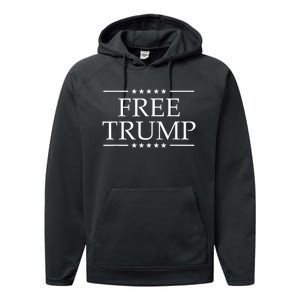 Free Donald Trump Supporters Pro Trump Republican Conservative Performance Fleece Hoodie