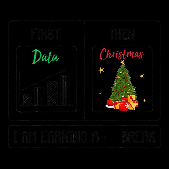 First Data Then Christmas I Am Earning A Break Sped Teachers 16 in Basic Backpack
