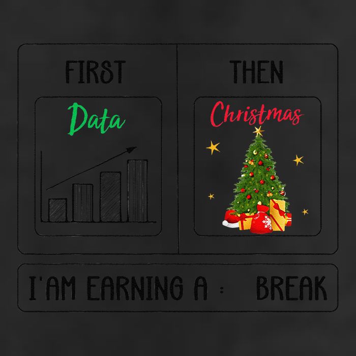 First Data Then Christmas I Am Earning A Break Sped Teachers 25L Jumbo Tote