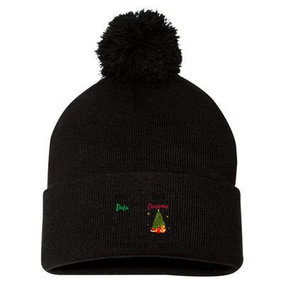 First Data Then Christmas I Am Earning A Break Sped Teachers Pom Pom 12in Knit Beanie