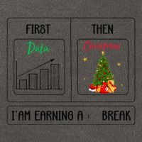First Data Then Christmas I Am Earning A Break Sped Teachers Cotton Canvas Backpack