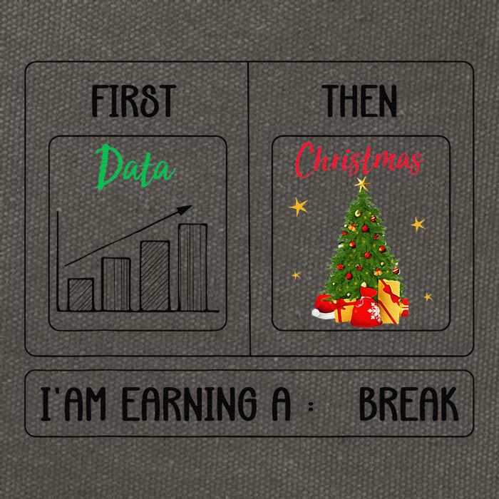 First Data Then Christmas I Am Earning A Break Sped Teachers Cotton Canvas Backpack