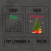 First Data Then Christmas I Am Earning A Break Sped Teachers Vector Backpack