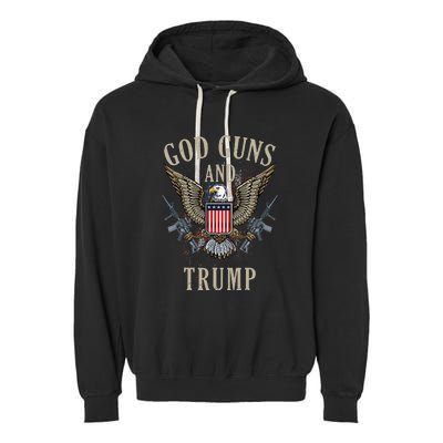 Free Donald Trump Republican Support Garment-Dyed Fleece Hoodie