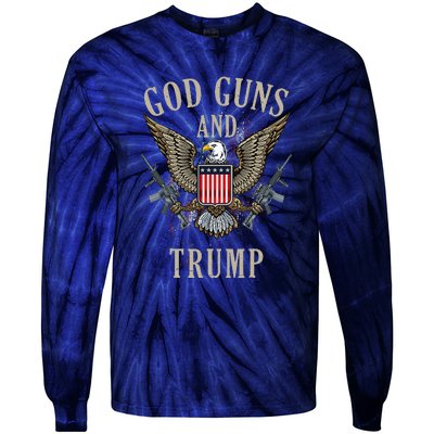 Free Donald Trump Republican Support Tie-Dye Long Sleeve Shirt