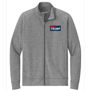 Free Donald Trump Republican Support Stretch Full-Zip Cadet Jacket