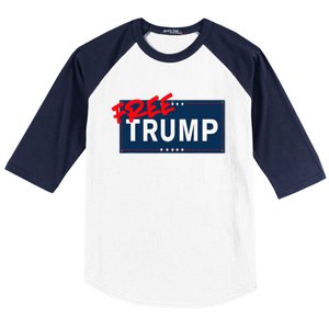 Free Donald Trump Republican Support Baseball Sleeve Shirt